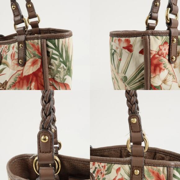 💎✨STUNNING✨💎AUTHENTIC  Ferragamo Gancini  Tote Bag Ivory Multicolor - Picture 6 of 15